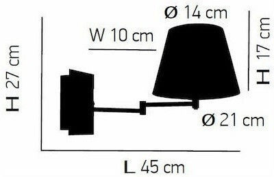 Home Lighting Modern Lumină de Perete cu Soclu E27 Alb 45x27x10cm