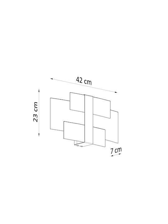 Sollux Celia Lamp Wall White 42x20x15cm Sollux Celia Lamp Wall White 42x20x15cm