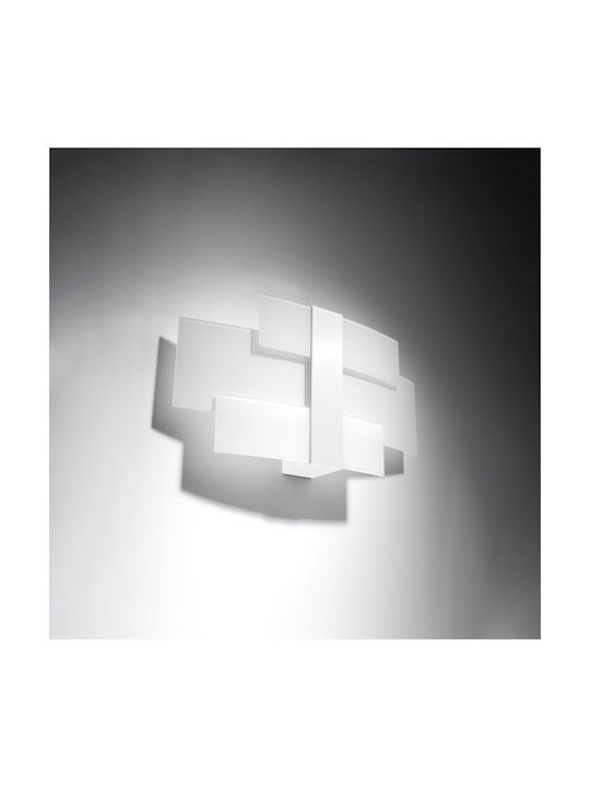 Sollux Celia Modern Lamp Wall with Socket G9 White 42x20x15cm
