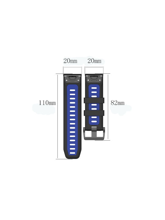 Strap Silicone Red (Garmin Instinct 2S)