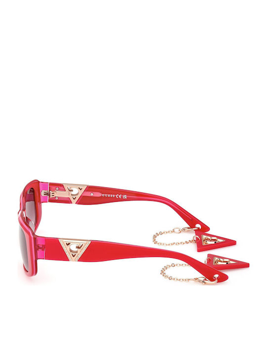 Guess Слънчеви Очила Червени с Пластмасова Рамка Guess Слънчеви Очила Червени с Пластмасова Рамка