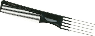 Eurostil Comb Hair for Hair Volumizing Black 19.5cm