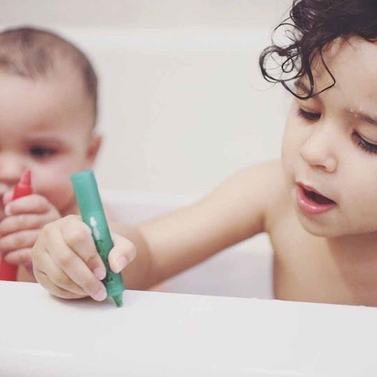 Nuby Bath Time Crayon Μαρκαδόροι Μπάνιου για 3+ Μηνών 5τμχ