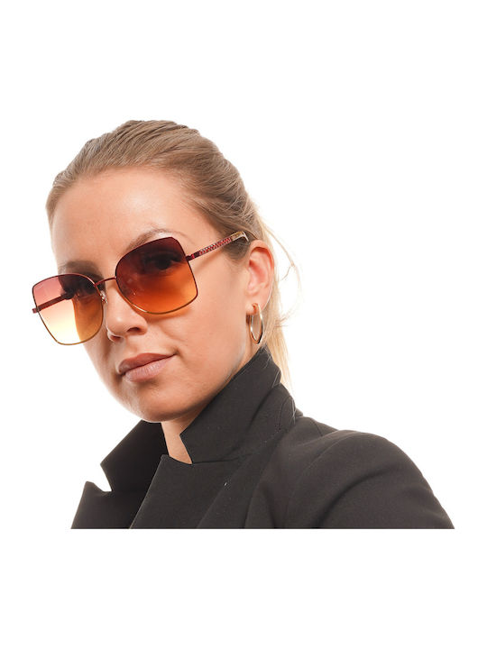 Swarovski Women's Sunglasses with Multicolour Metal Frame and Brown Gradient Lens SK0369 71F