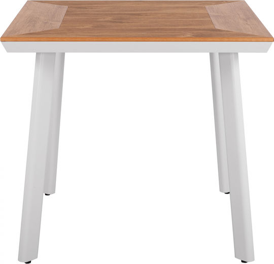 Τραπέζι Taber 80x80x72 Λευκό