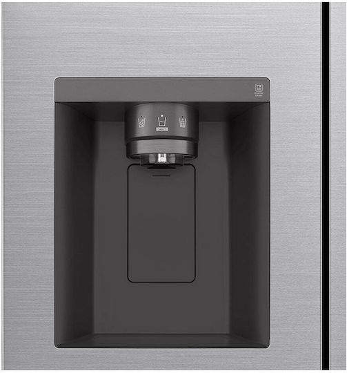 LG Ψυγείο Ντουλάπα 635lt Total NoFrost Υ179xΠ91.3xΒ73.5εκ. Inox GSLV51PZXE