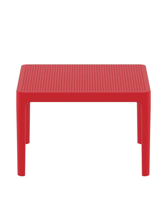 Sky Sitting Room Outdoor Polypropylene Table Red 60x50x40cm