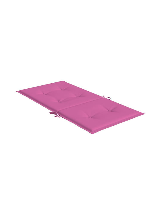 vidaXL Gartenstuhlkissen Mit Rückenlehne Graues 2Stück 50x100cm