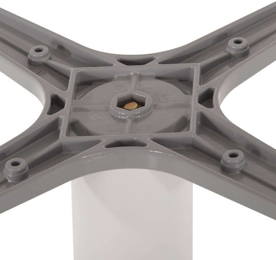 Freebox Aluminum Table Stand With Adjustable White 45x45x73cm