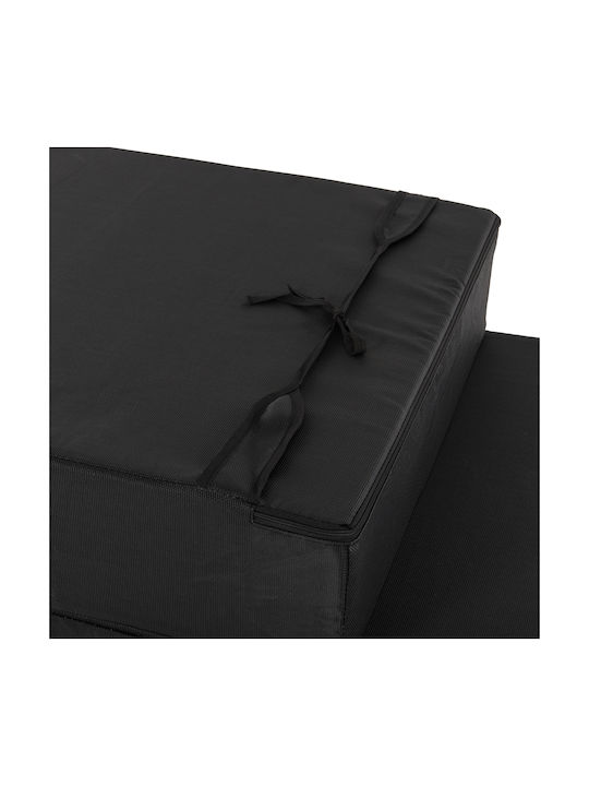 HomeMarkt Sunbed Cushion with Backrest Sifnos Black 200x70cm