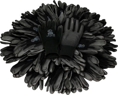 ECD Germany Polyurethane Safety Gloves Black