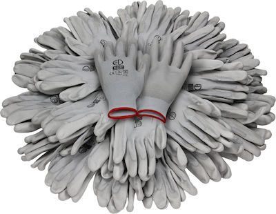 ECD Germany Polyurethane Safety Gloves Gray