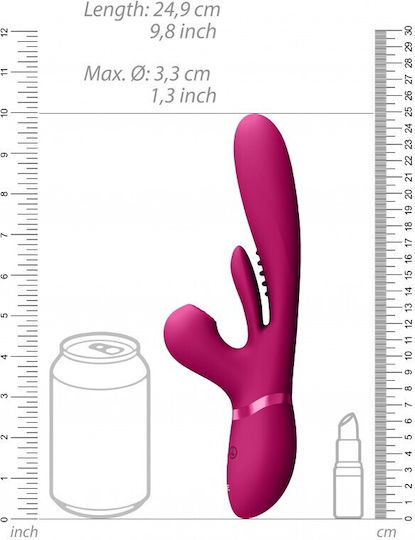 Vive Δονητής Rabbit 24.9cm Ροζ