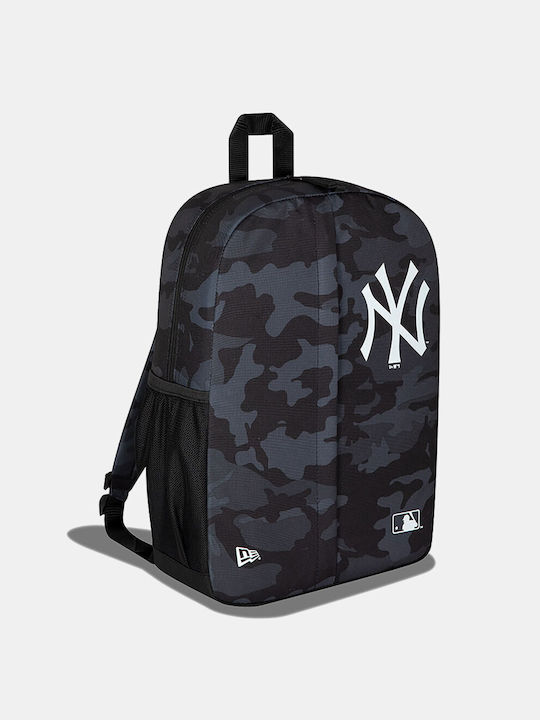 New Era New York Yankees School Bag Backpack Elementary, Elementary Black with Water Bottle Holder 21.5Liters