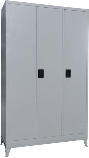 Triple Door Metallic 105x40x191cm