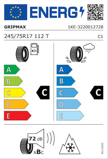Gripmax Inception Rwl 245/75R17 112T T/A 4 Εποχών Λάστιχο για 4x4 / SUV Αυτοκίνητο
