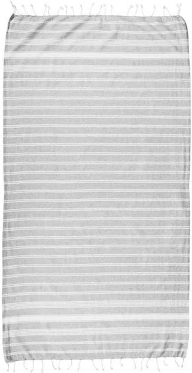 Butlers Strandtuch Baumwolle Gray mit Fransen 170x90cm.