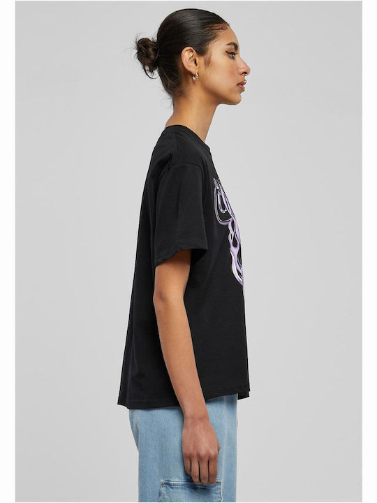 Always On Fire Damen T-Shirt Schwarz