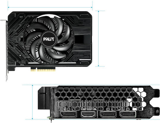 Palit GeForce RTX 4060 8GB GDDR6 StormX Placă Grafică NE64060019P1