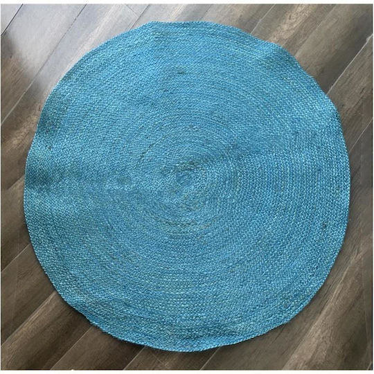 Atmosphera 120cm Summer Jute Turquoise Living Room Rug Atmosphera 120cm Summer Jute Turquoise Living Room Rug