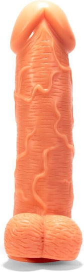 Chisa Novelties X-Men Super Sized Dildo Dildo realist cu Testicule și Ventuză Carne 28cm