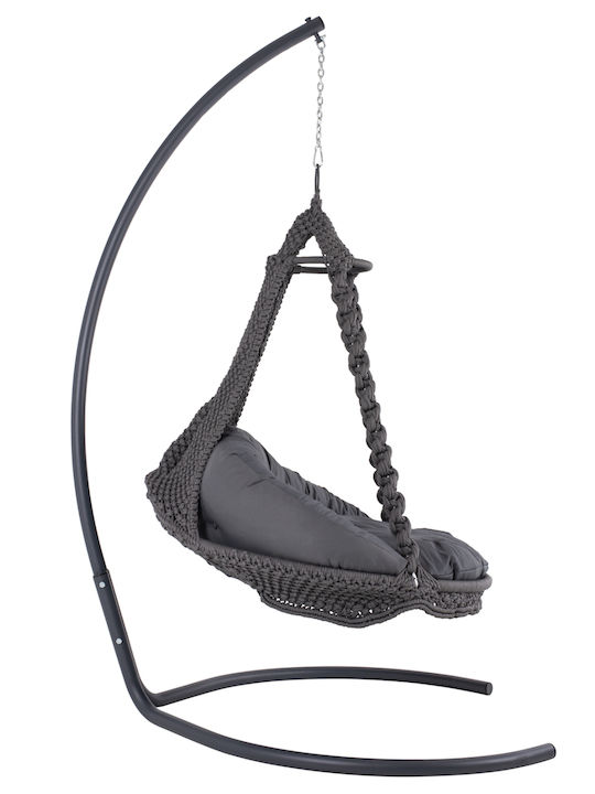 August Φωλιά με Βάση Rattan Μ123xΠ113xΥ145cm Ανθρακί August Φωλιά με Βάση Rattan Μ123xΠ113xΥ145cm Ανθρακί