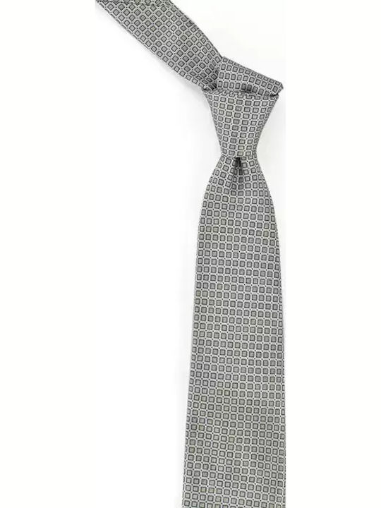 Makis Tselios Fashion Herren Krawatte Monochrom in Beige Farbe