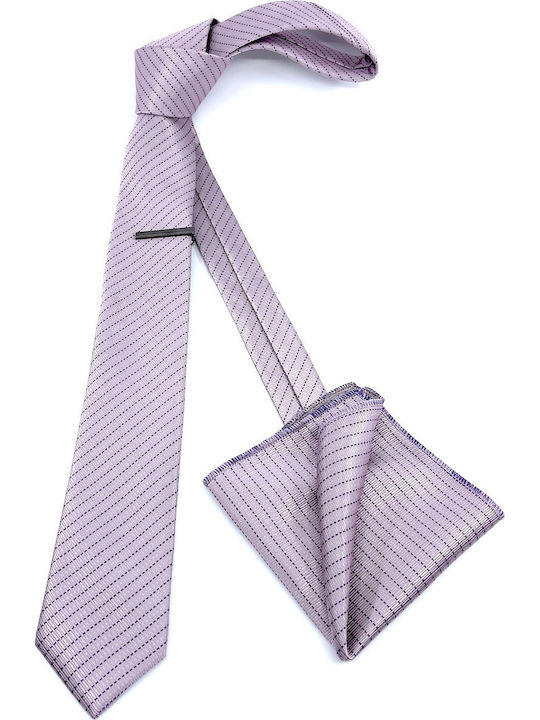Legend Accessories Men's Tie Set Printed Lilac