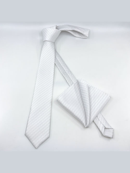 Legend Accessories Men's Tie Set Printed White