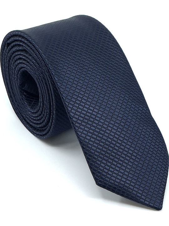Legend Accessories Σετ Ανδρικής Γραβάτας Συνθετική Μονόχρωμη σε Navy Μπλε Χρώμα