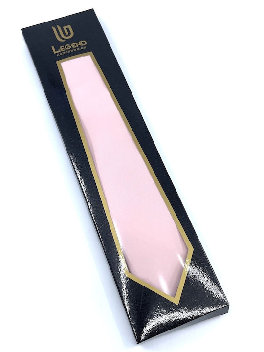 Legend Accessories Herren Krawatten Set Monochrom in Rosa Farbe