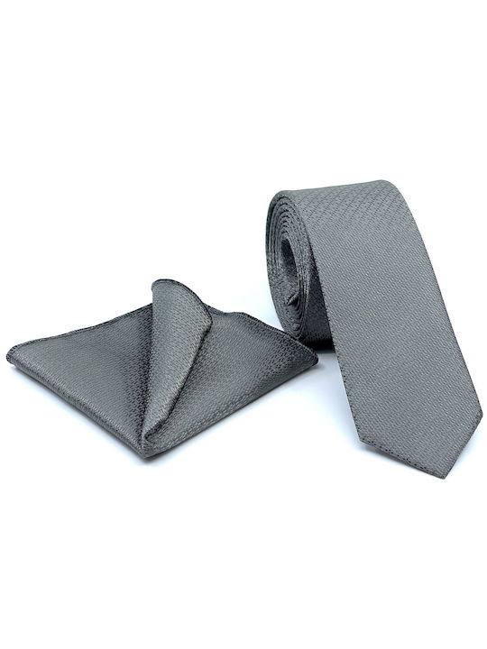 Legend Accessories Men's Tie Set Monochrome Gray