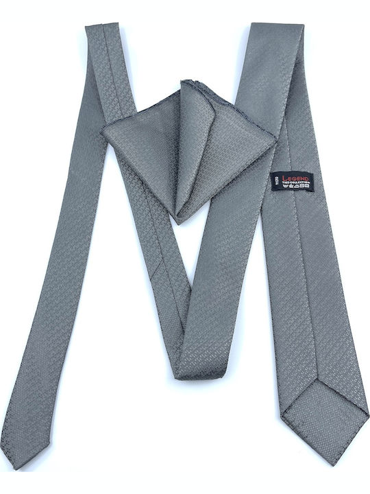 Legend Accessories Herren Krawatten Set Monochrom in Gray Farbe