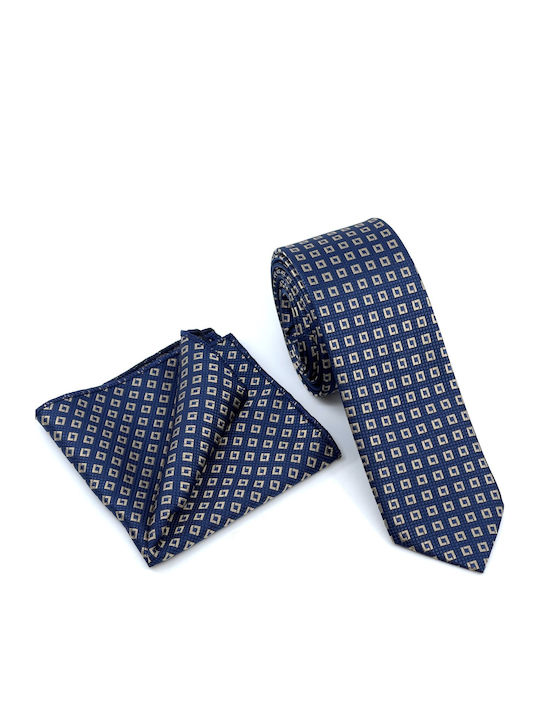 Legend Accessories Men's Tie Set Printed Blue