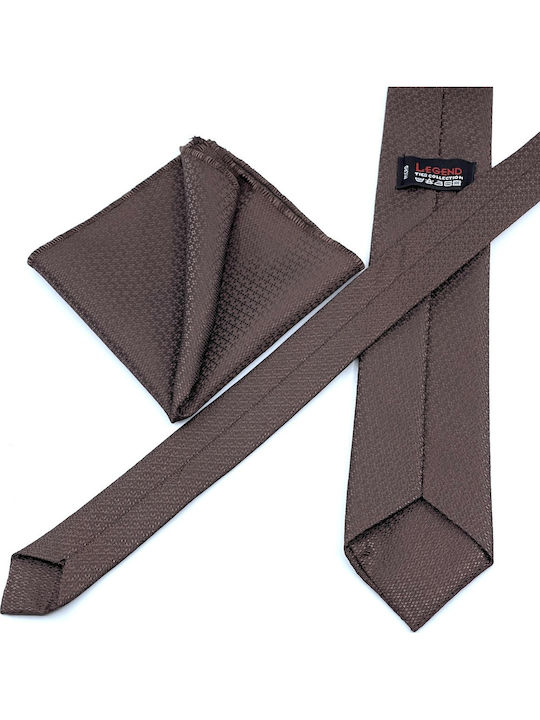 Legend Accessories Men's Tie Set Monochrome Brown