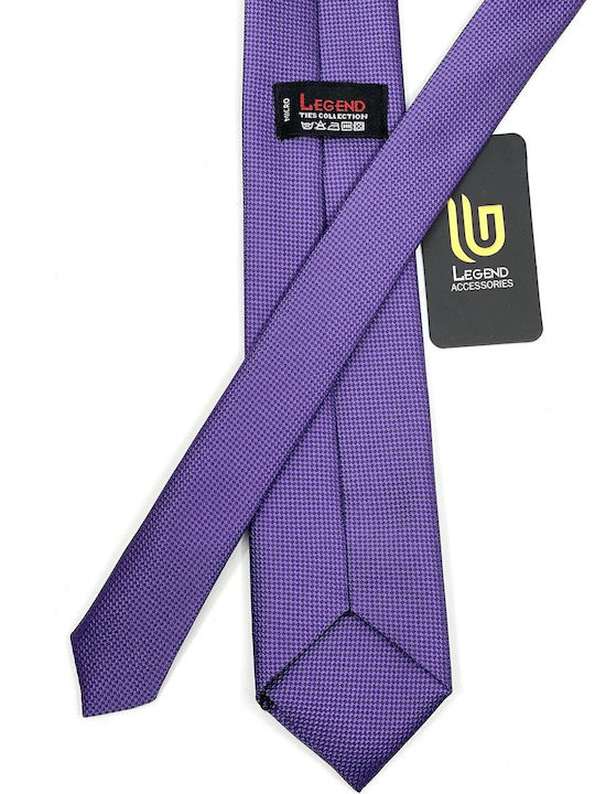 Legend Accessories Synthetic Men's Tie Set Monochrome Purple