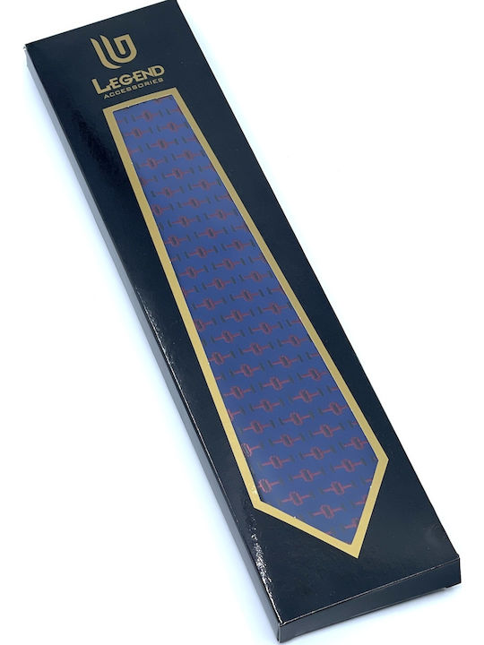 Legend Accessories Herren Krawatten Set Gedruckt in Blau Farbe