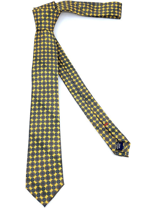 Legend Accessories Silk Men's Tie Printed Yellow