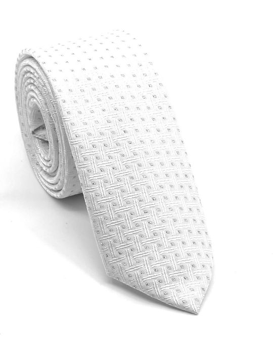 Legend Accessories Set de Cravată pentru Bărbați Tipărit în Culorea Alb Legend Accessories Set de Cravată pentru Bărbați Tipărit în Culorea Alb