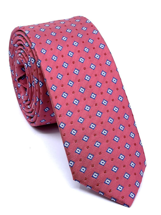 Legend Accessories Set de Cravată pentru Bărbați Tipărit în Culorea Roz