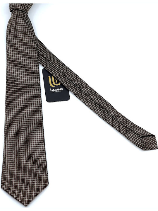 Legend Accessories Synthetic Men's Tie Set Printed Brown