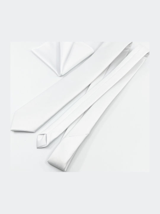 Legend Accessories Men's Tie Set Monochrome White