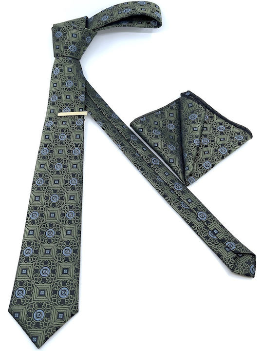 Legend Accessories Herren Krawatten Set Gedruckt in Khaki Farbe Legend Accessories Herren Krawatten Set Gedruckt in Khaki Farbe