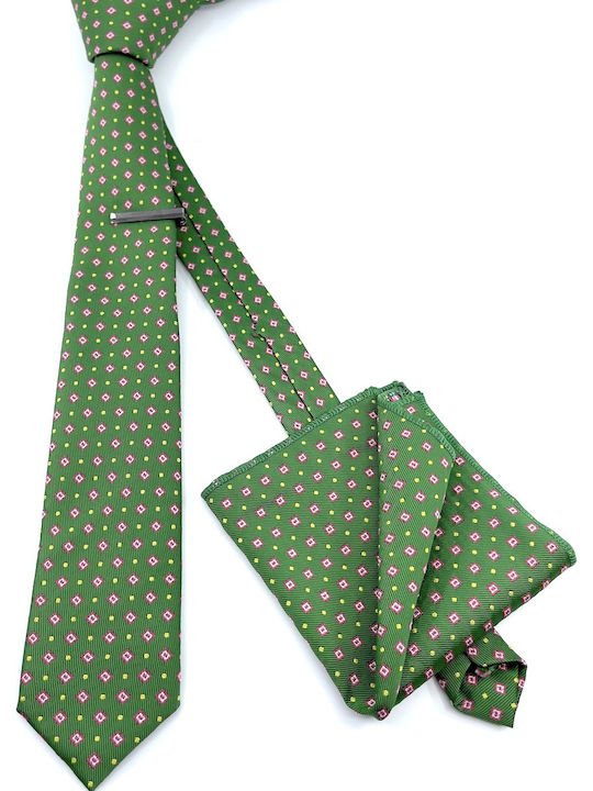 Legend Accessories Men's Tie Set Printed Green