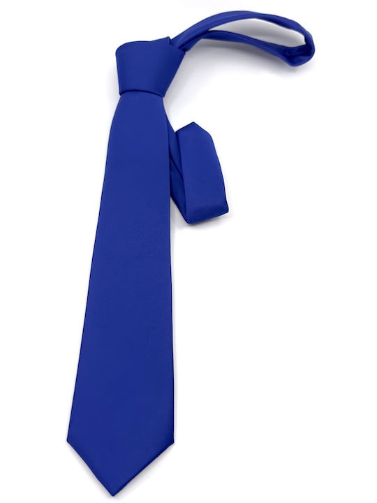 Legend Accessories Σετ Ανδρικής Γραβάτας Μονόχρωμη σε Μπλε Χρώμα