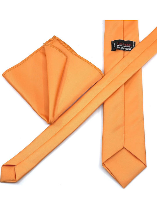 Legend Accessories Men's Tie Set Monochrome Orange