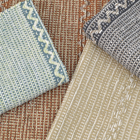 Lino Home Velmar Rectangular Kitchen Mat with Anti-slip Underlay Blue 60x90εκ.