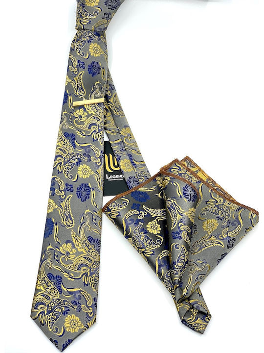 Legend Accessories Synthetic Men's Tie Set Printed Beige
