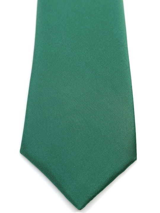 Legend Accessories Σετ Ανδρικής Γραβάτας Μονόχρωμη σε Πράσινο Χρώμα