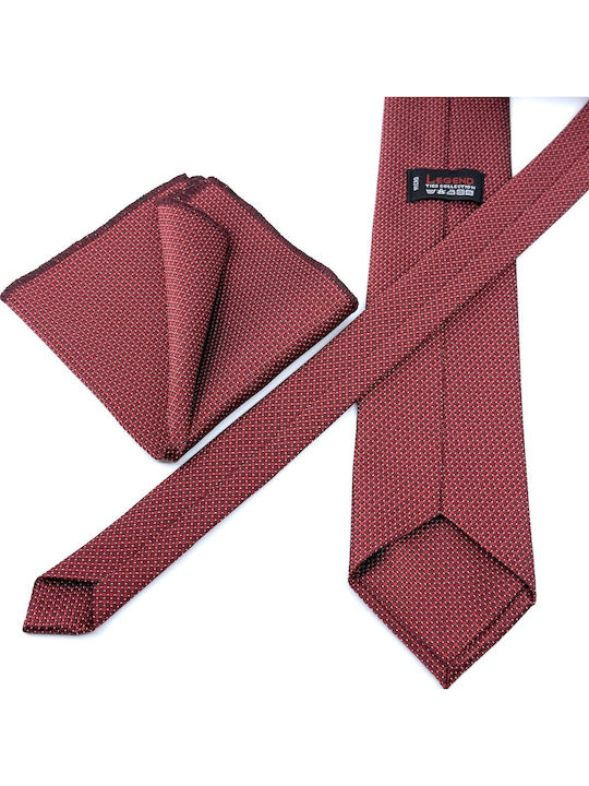 Legend Accessories Men's Tie Set Printed Red